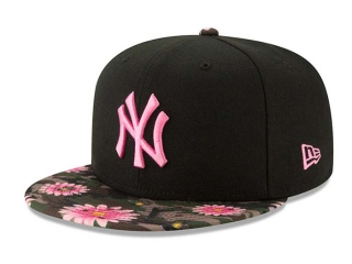 MLB New York Yankees New Era Black Pink 9FIFTY Snapback Hat 2153