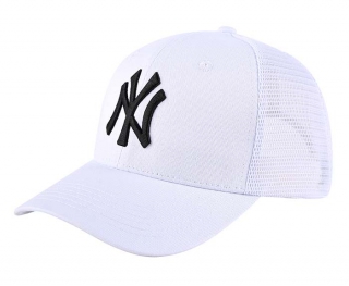MLB New York Yankees New Era White Black Trucker Snapback Hat 2159