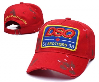 Wholesale Dsquared2 Patch Red Baseball Adjustable Cap 7040