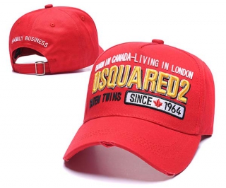 Wholesale Dsquared2 Patch Red Baseball Adjustable Cap 7045