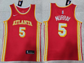 Men's NBA Atlanta Hawks Dejounte Murray 22-23 Nike Red Icon Edition Jersey