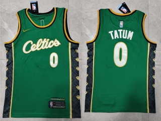 Men's NBA Boston Celtics Jayson Tatum 22-23 Nike Green City Edition Jersey