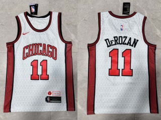 Men's NBA Chicago Bulls DeMar DeRozan 22-23 Nike White City Edition Jersey