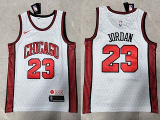 Men's NBA Chicago Bulls Michael Jordan 22-23 Nike White City Edition Jersey