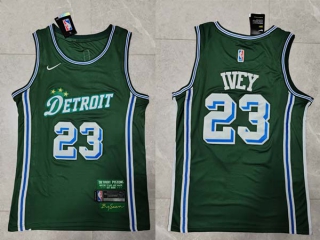 Men's NBA Detroit Pistons Jaden Ivey 22-23 Nike Green City Edition Jersey