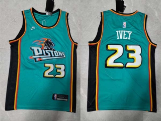 Men's NBA Detroit Pistons Jaden Ivey 22-23 Nike Teal Classic Edition Jersey