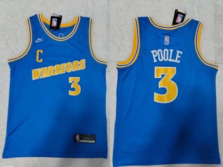Men's NBA Golden State Warriors Jordan Poole 22-23 Nike Royal Classic Edition Jersey