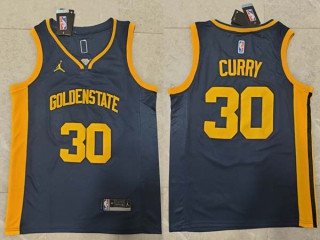 Men's NBA Golden State Warriors Stephen Curry 22-23 Jordan Brand Navy Statement Edition Jersey