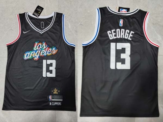 Men's NBA Los Angeles Clippers Paul George 22-23 Nike Black City Edition Jersey