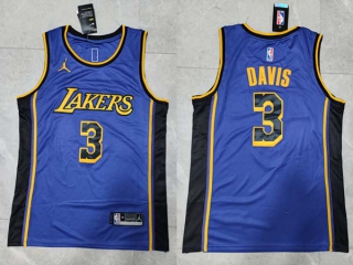 Men's NBA Los Angeles Lakers Anthony Davis 22-23 Jordan Brand Purple Statement Edition Jersey