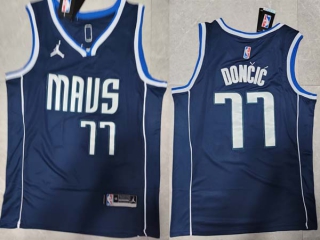 Men's NBA Dallas Mavericks Luka Doncic 22-23 Jordan Brand Navy Statement Edition Jersey