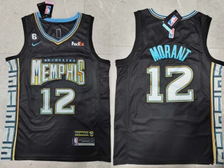 Men's NBA Memphis Grizzlies Ja Morant 22-23 Nike Black City Edition Jersey