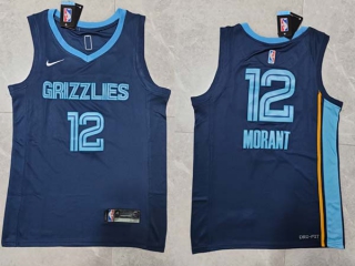 Men's NBA Memphis Grizzlies Ja Morant 22-23 Nike Navy Icon Edition Jersey