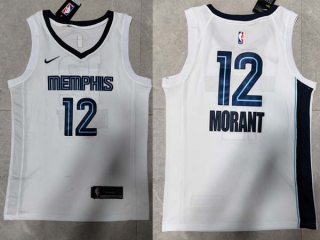 Men's NBA Memphis Grizzlies Ja Morant 22-23 Nike White Association Edition Jersey
