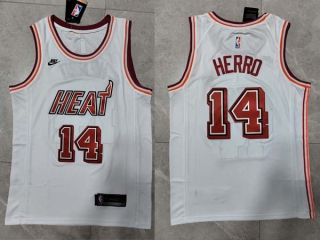 Men's NBA Miami Heat Tyler Herro 22-23 Nike White Classic Edition Jersey