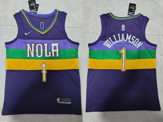 Men's NBA New Orleans Pelicans Zion Williamson 22-23 Nike Purple City Edition Jersey