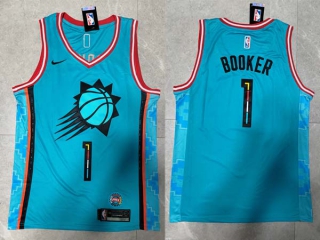 Men's NBA Phoenix Suns Devin Booker 22-23 Nike Turquoise City Edition Jersey