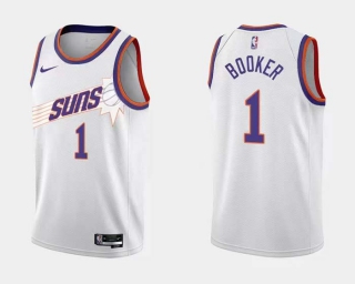 Men's NBA Phoenix Suns Devin Booker 22-23 Nike White Classic Edition Jersey