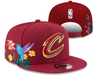 NBA Cleveland Cavaliers New Era Wine Flower 9FIFTY Snapback Hat 3010