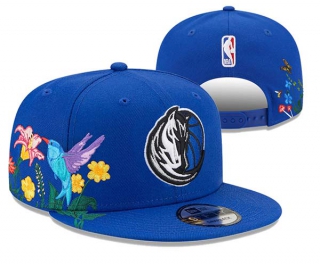 NBA Dallas Mavericks New Era Royal Flower 9FIFTY Snapback Hat 3013
