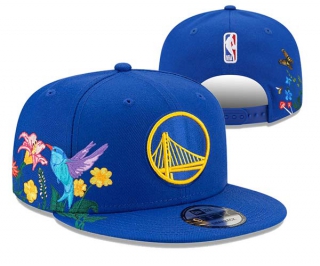 NBA Golden State Warriors New Era Royal Flower 9FIFTY Snapback Hat 3050