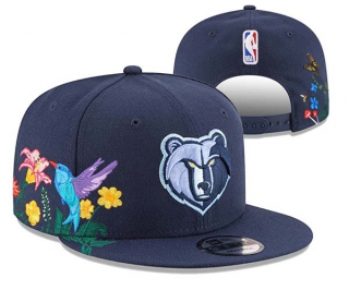 NBA Memphis Grizzlies New Era Navy Flower 9FIFTY Snapback Hat 3014