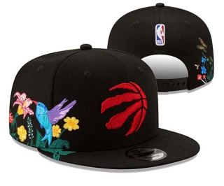 NBA Toronto Raptors New Era Black Flower 9FIFTY Snapback Hat 3026
