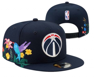 NBA Washington Wizards New Era Navy Flower 9FIFTY Snapback Hat 3006