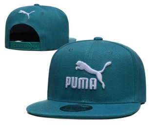 Wholesale Puma Aqua White Embroidered Snapback Hat 2001