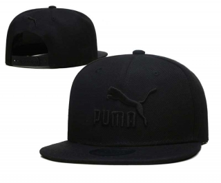 Wholesale Puma Black On Black Embroidered Snapback Hat 2005