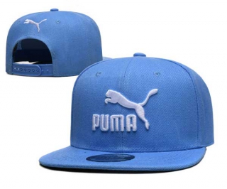 Wholesale Puma Blue White Embroidered Snapback Hat 2008