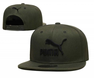 Wholesale Puma Dark Green White Embroidered Snapback Hat 2009