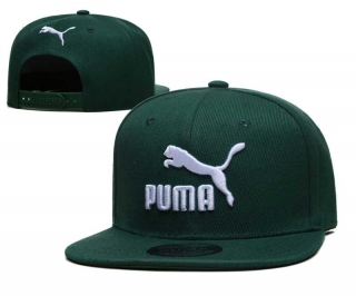 Wholesale Puma Dark Green White Embroidered Snapback Hat 2010