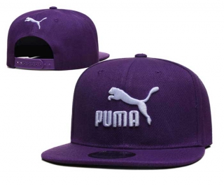 Wholesale Puma Purple White Embroidered Snapback Hat 2015