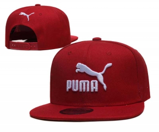 Wholesale Puma Red White Embroidered Snapback Hat 2016