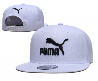 Wholesale Puma White Black Embroidered Snapback Hat 2018