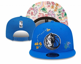 NBA Dallas Mavericks Watercolor Floral Royal New Era 9FIFTY Snapback Hat 3014