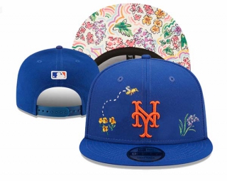 MLB New York Mets Watercolor Floral Royal New Era 9FIFTY Snapback Hat 3010