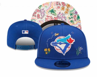 MLB Toronto Blue Jays Watercolor Floral Royal New Era 9FIFTY Snapback Hat 3015