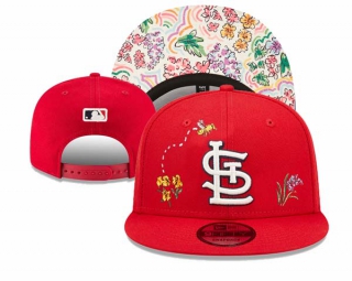 MLB St. Louis Cardinals Watercolor Floral Red New Era 9FIFTY Snapback Hat 3016