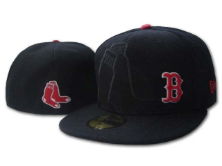 MLB Boston Red Sox Black New Era 59FIFTY Fitted Hat 0502