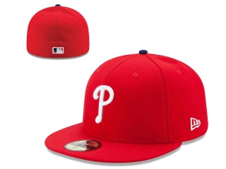 MLB Philadelphia Phillies Red New Era 59FIFTY Fitted Hat 0501