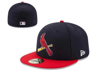 MLB St. Louis Cardinals Navy Red New Era 59FIFTY Fitted Hat 0502