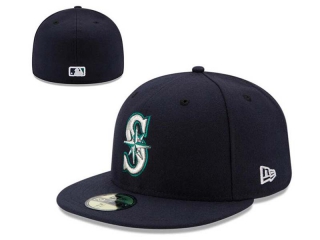 MLB Seattle Mariners Navy New Era 59FIFTY Fitted Hat 0501