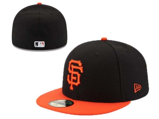 MLB San Francisco Giants Black Orange New Era 59FIFTY Fitted Hat 0502