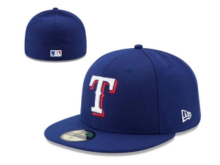 MLB Texas Rangers Royal New Era 59FIFTY Fitted Hat 0502