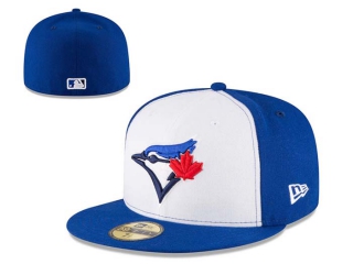 MLB Toronto Blue Jays White Royal New Era 59FIFTY Fitted Hat 0503
