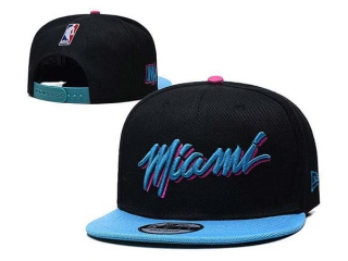 NBA Miami Heat New Era Black Light Blue City Edition 9FIFTY Snapback Hat 2048