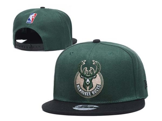 NBA Milwaukee Bucks New Era Hunter Green Black 9FIFTY Snapback Hat 2012