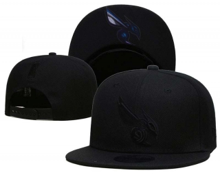 NBA Charlotte Hornets New Era Black On Black 9FIFTY Snapback Hat 2011